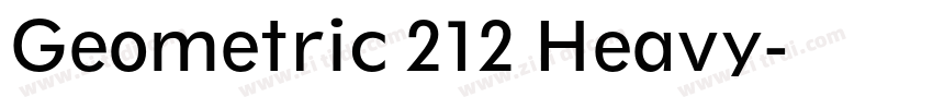 Geometric 212 Heavy字体转换